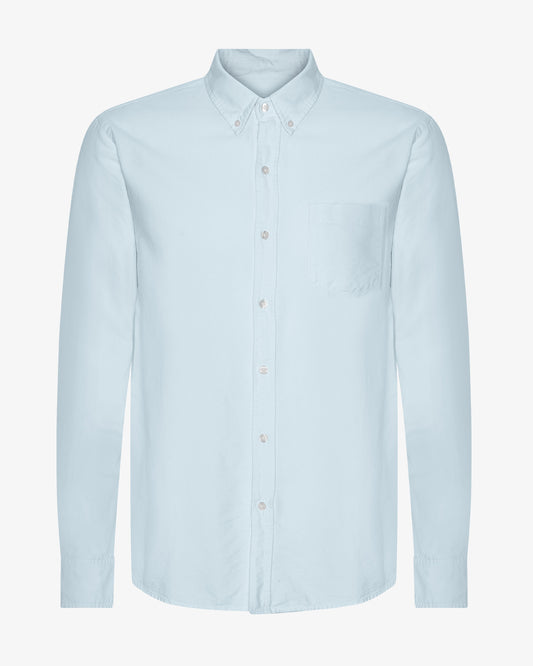 Colorful standard organic button down shirt cs4002 polar blue