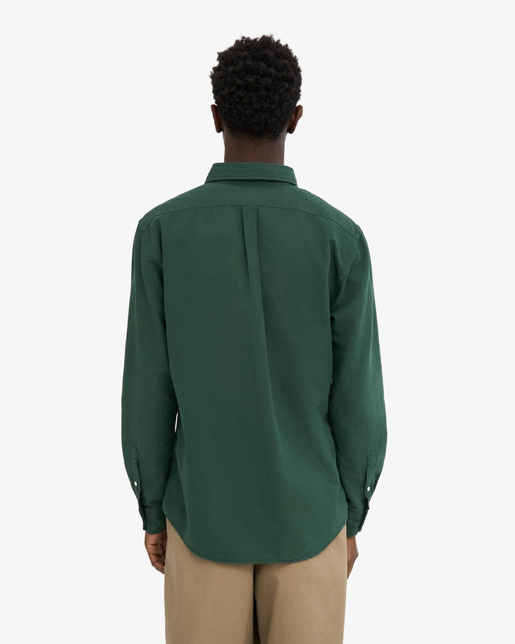 Colorful standard organic button down shirt cs4002 emerald green