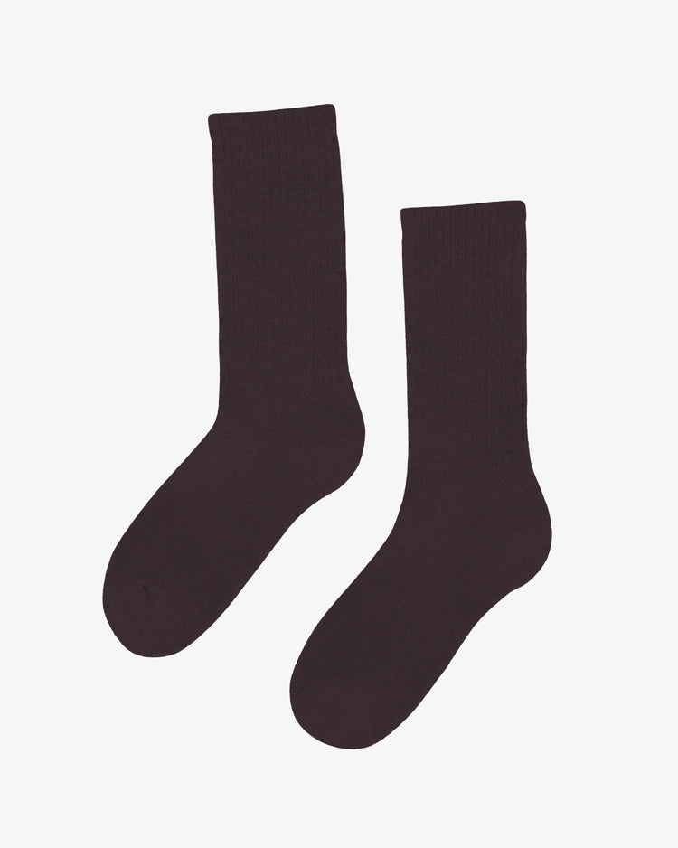 Colorful standard organic active socks coffee brown