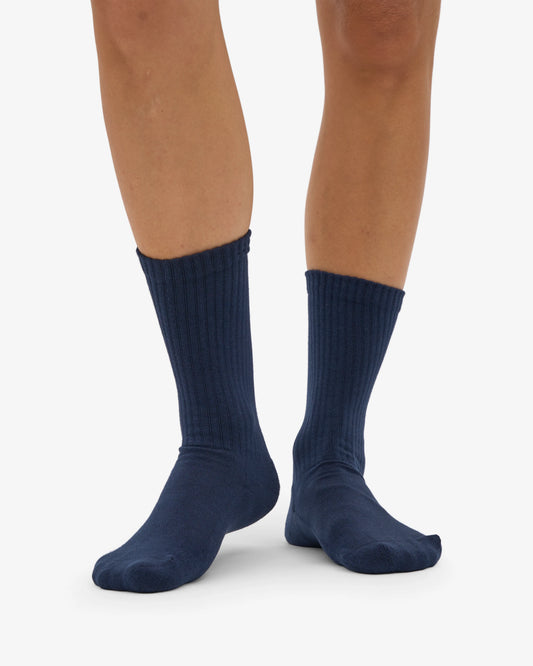 Colorful standard organic active socks navy blue