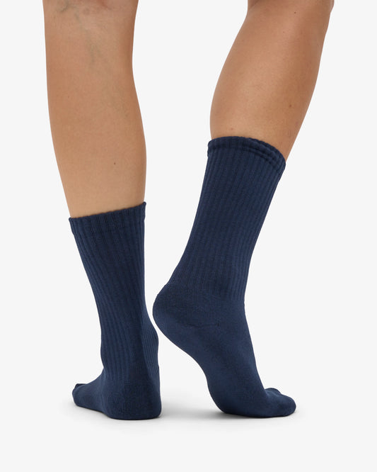 Colorful standard organic active socks navy blue