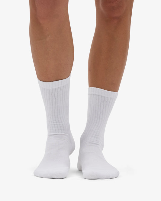 Colorful standard organic active socks optical white