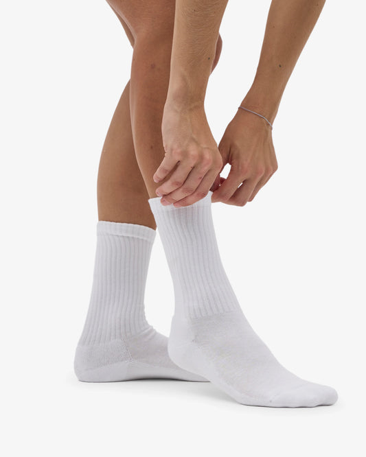 Colorful standard organic active socks optical white