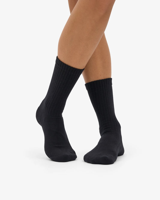 Colorful standard organic active socks deep black