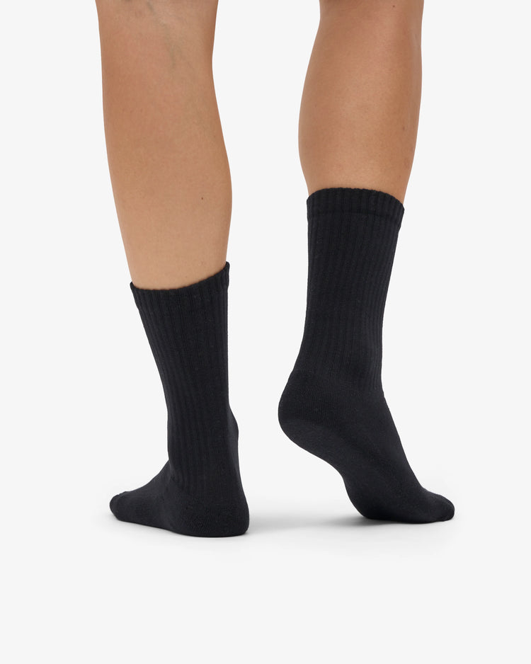 Colorful standard organic active socks deep black