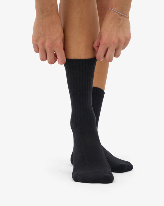 Colorful standard organic active socks deep black
