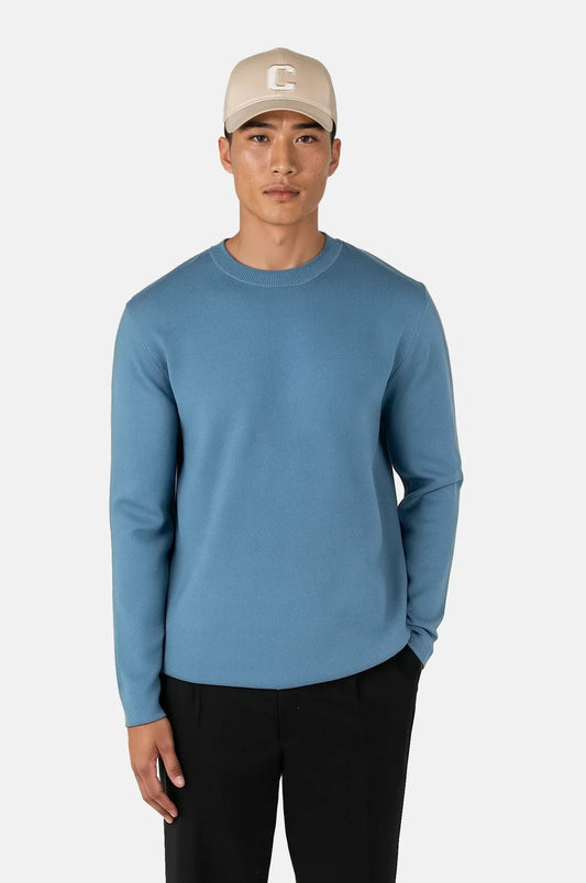 Ciszere clark knitted roundneck copen blue