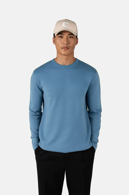 Ciszere clark knitted roundneck copen blue