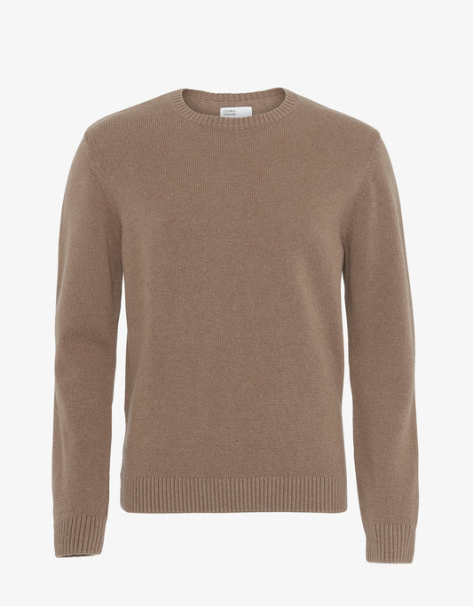 Colorful standard classic merino wool crew cs5083 warm taupe