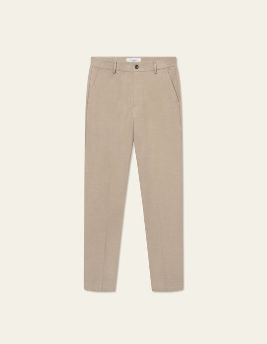 Les deux como reg texture suit pants dark sand