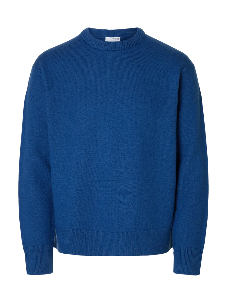 Selectedhomme slharne knit relaxed wool set sail