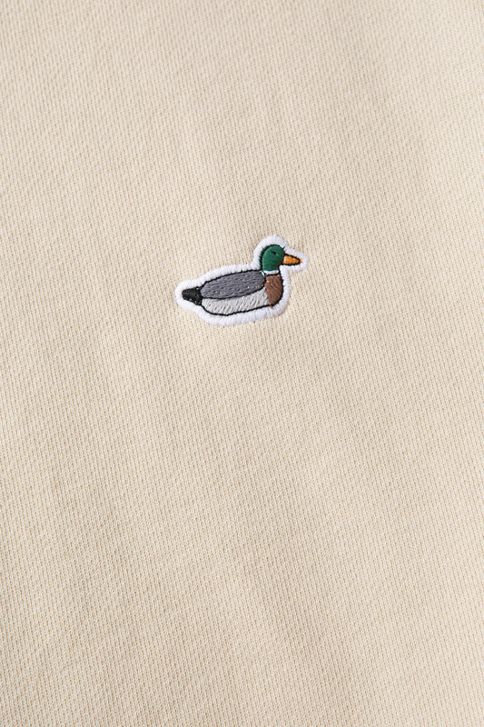 Edmmond duck patch sweater plain beige