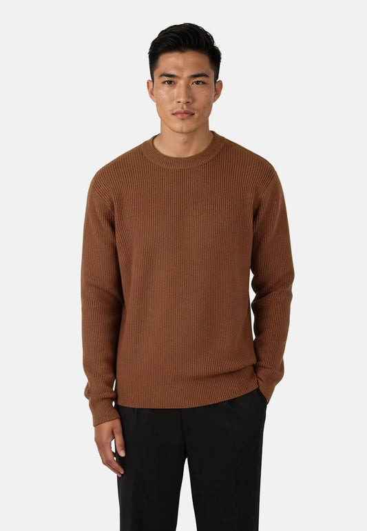 Ciszere eddie knitted sweater burned orange