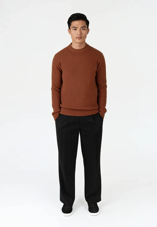 Ciszere eddie knitted sweater burned orange