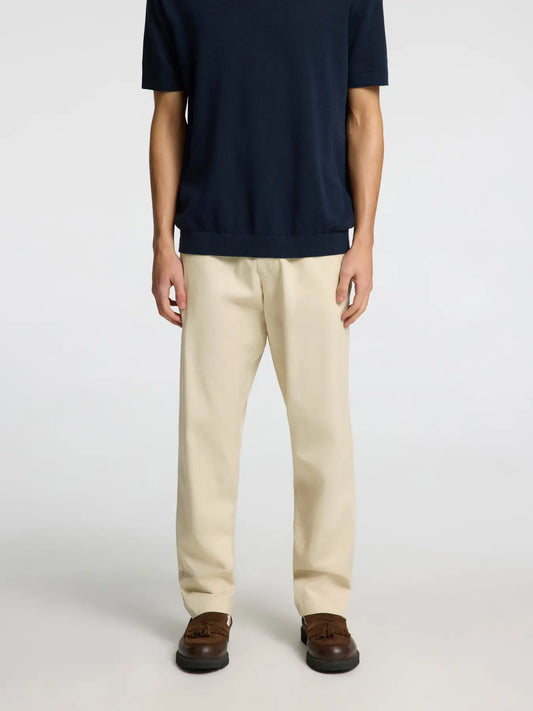 Selectedhomme slh190-reg tape ace thais summer pant oatmeal