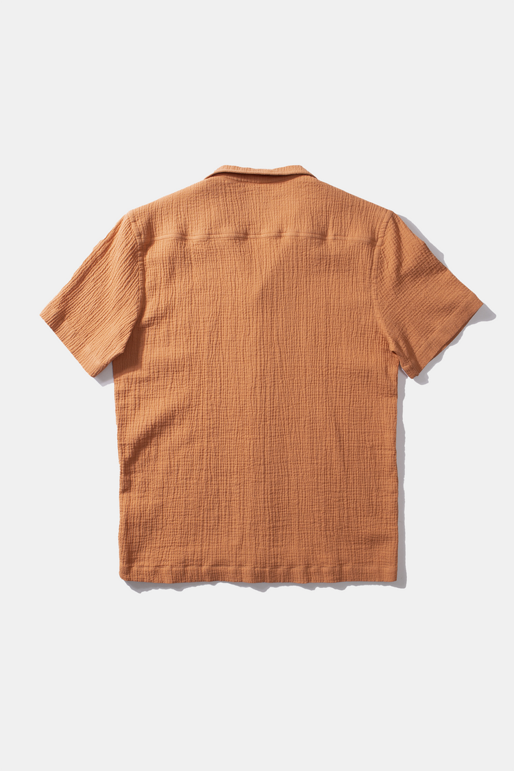 Edmmond gardener short sleeve shirt plain orange
