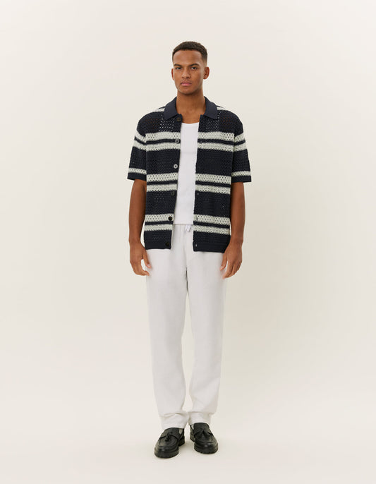 Les deux gianni knit shirt dark navy