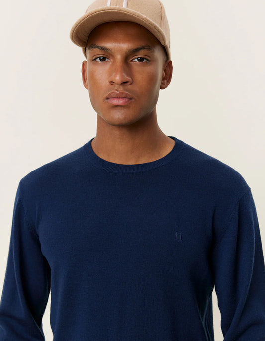 Les deux greyson merino knit dark navy
