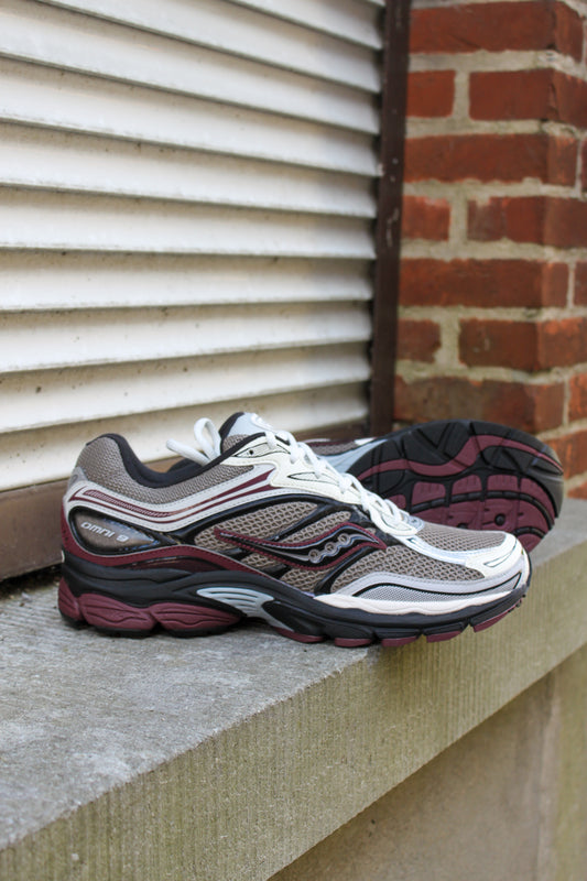 Saucony progrid omni 9 tan maroon