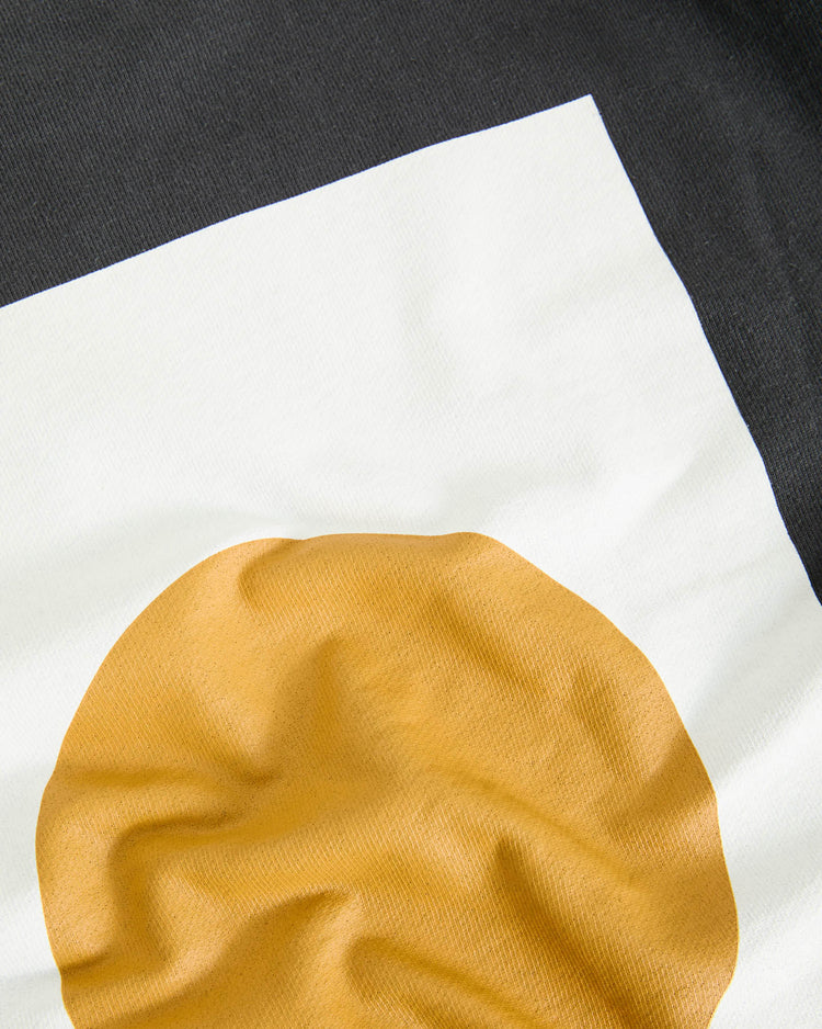 La paz xavier print sweatshirt black sand circle