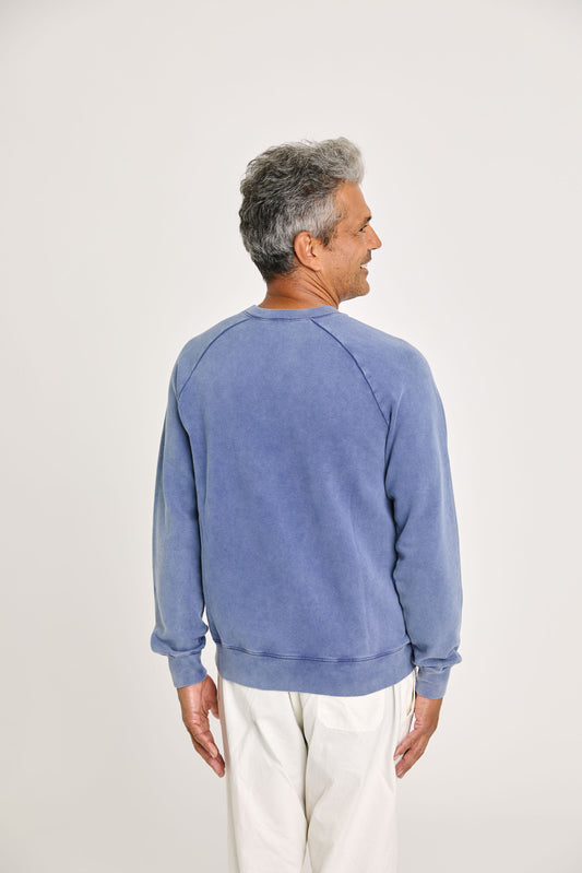 La paz cunha sweat navy + clay logo