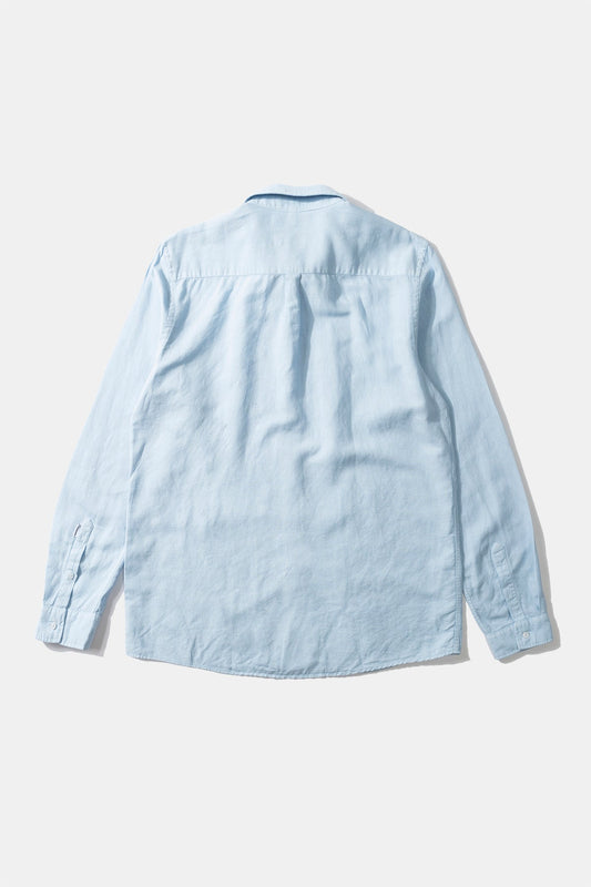 Edmmond linen shirt plain light blue