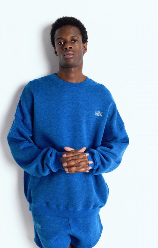 American vintage doven sweat mdov03a overdyed prussian blue
