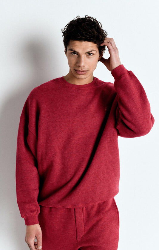 American vintage doven sweat mdov03a overdyed grenat