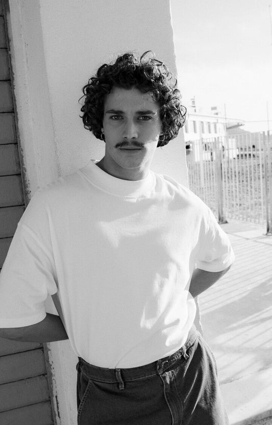 American vintage fazy t-shirt mfaz02b blanc