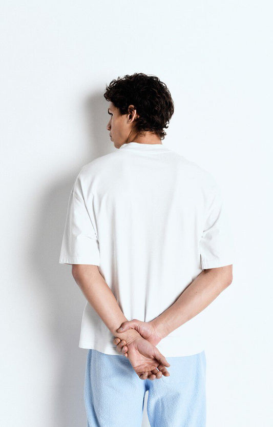 American vintage fazy t-shirt mfaz02b blanc