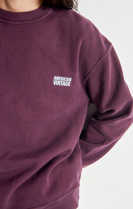American vintage plizzy sweater mpli03b acajou vintage