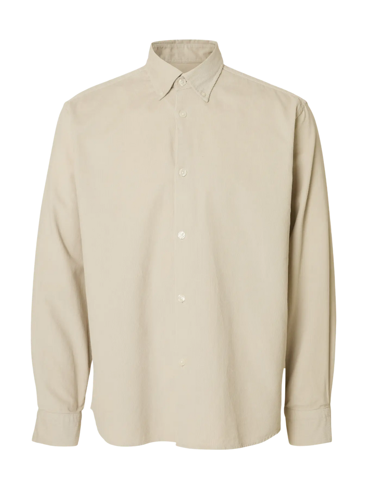 Selectedhomme slhregdanni cord shirt moonstruck
