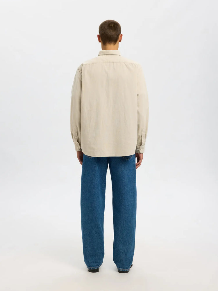 Selectedhomme slhregdanni cord shirt moonstruck