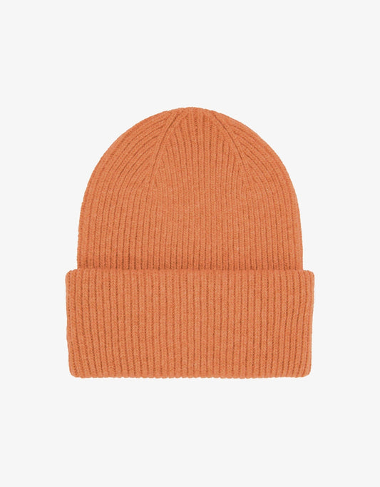Colorful standard merino wool hat sandstone orange
