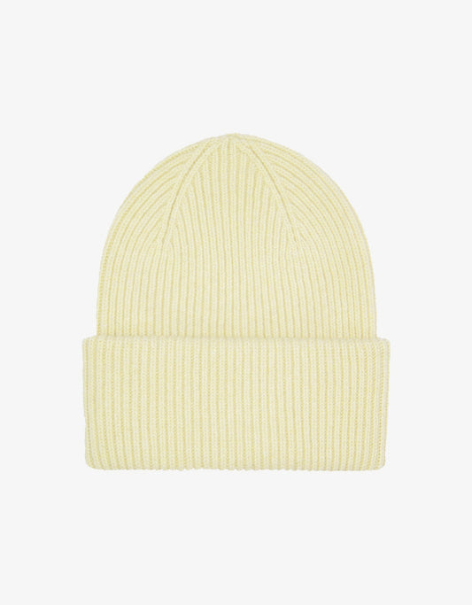 Colorful standard merino wool hat soft yellow