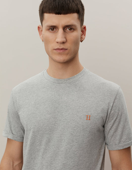 Les deux norregaard t-shirt grey melange