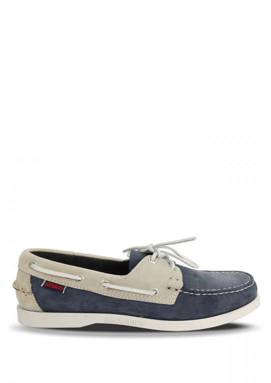 Sebago portland spinnaker nubuck blue navy off white