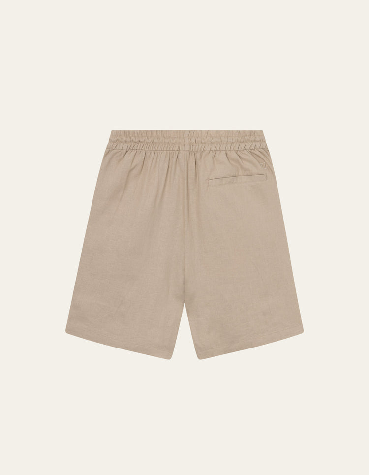 Les deux otto linen shorts light desert sand
