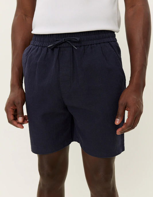 Les deux otto linen shorts dark navy