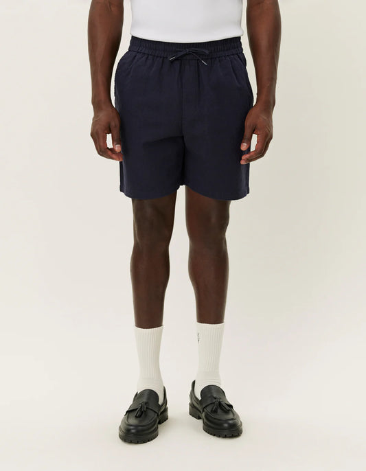 Les deux otto linen shorts dark navy