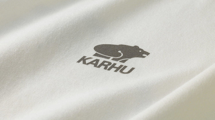 Karhu worldwide t-shirt bright white gull
