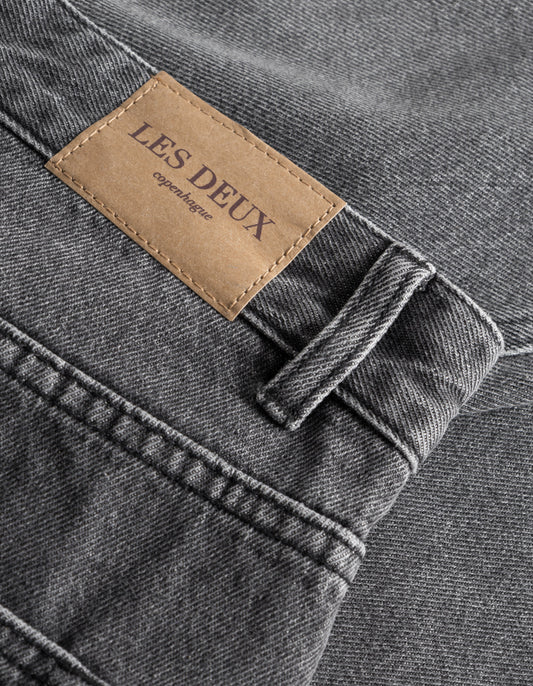 Les deux ryder relaxed fit jeans 368368 grey wash denim