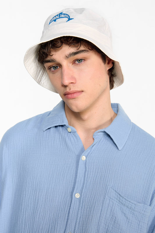 Edmmond snap shirt plain steel