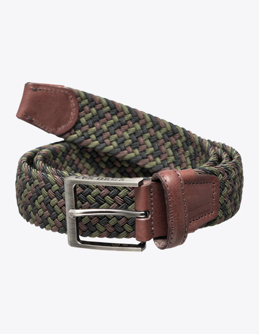 Les deux walker webbing belt coffee brown olive night