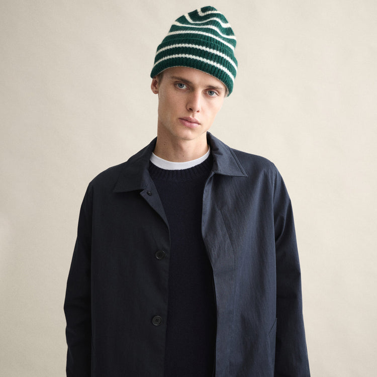 Le bonnet beanie classic midnight stripe