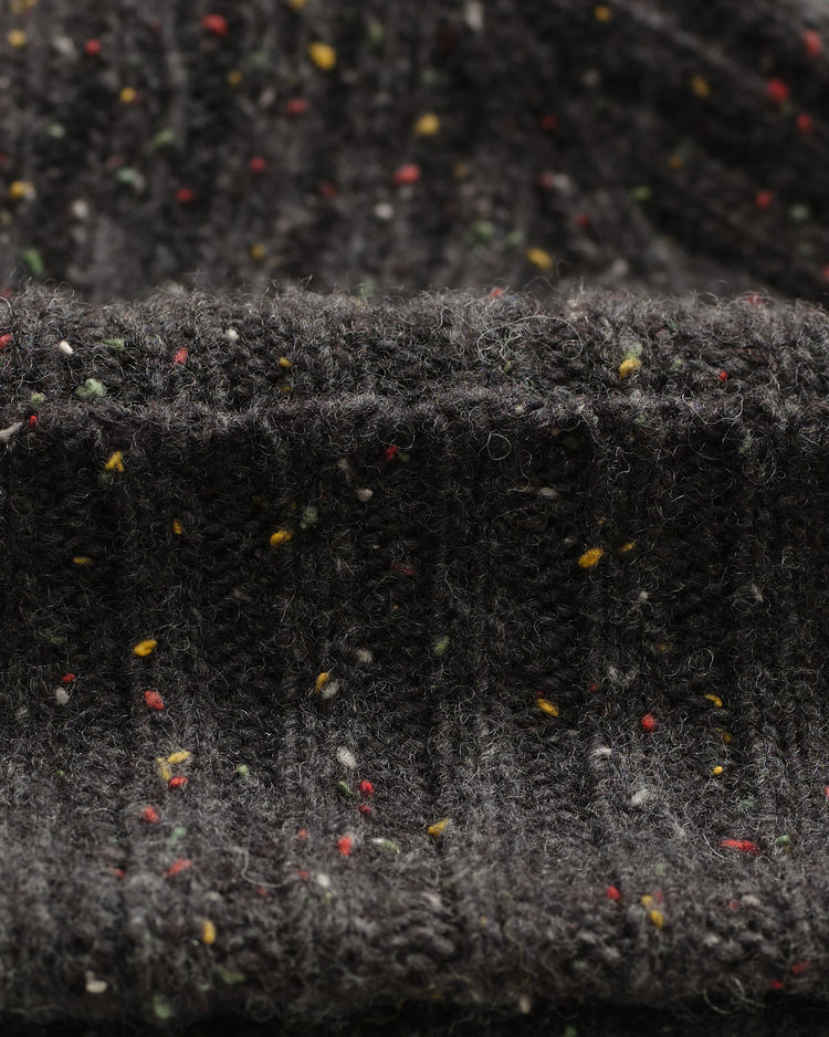 Wax london brook beanie donegal charcoal