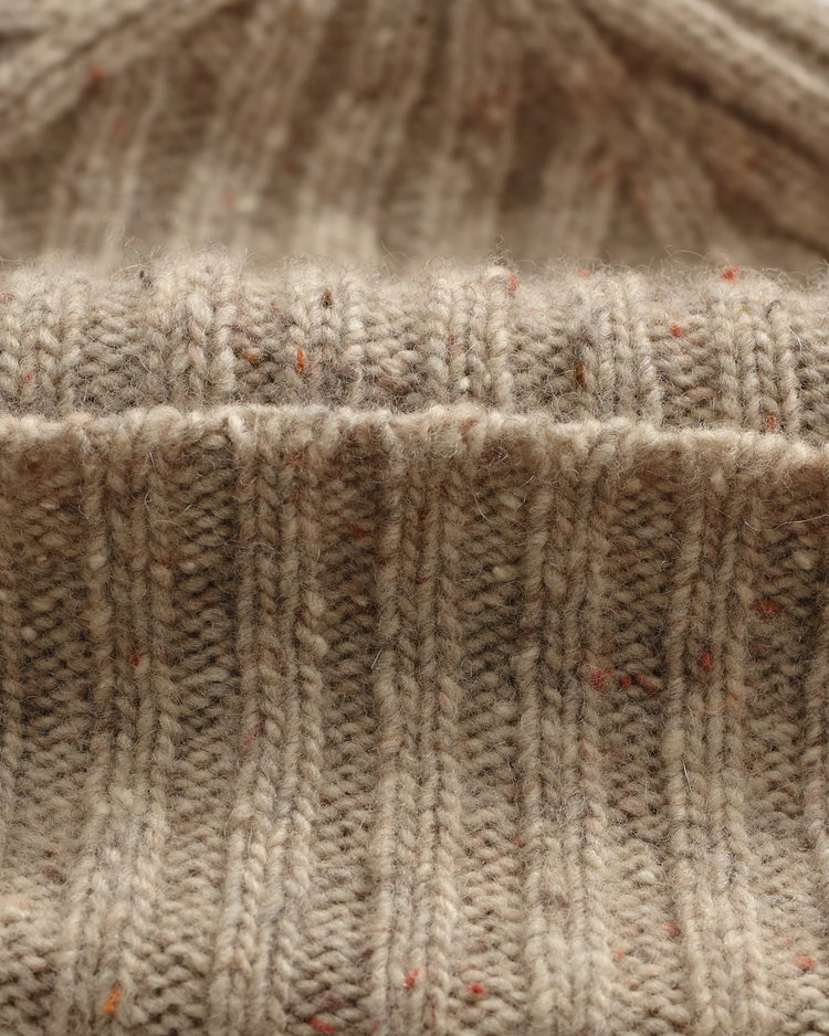 Wax london brook beanie donegal natural