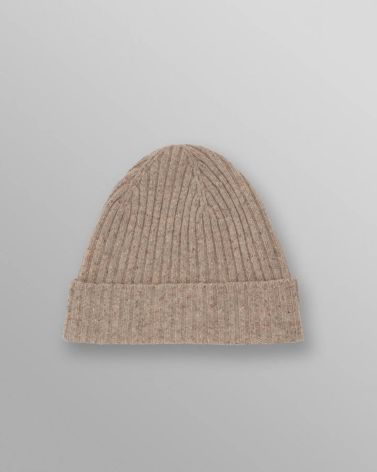 Wax london brook beanie donegal natural