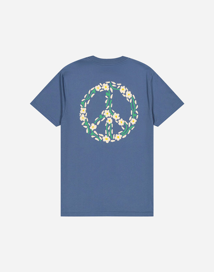 Olow t-shirt peace blue cobalt