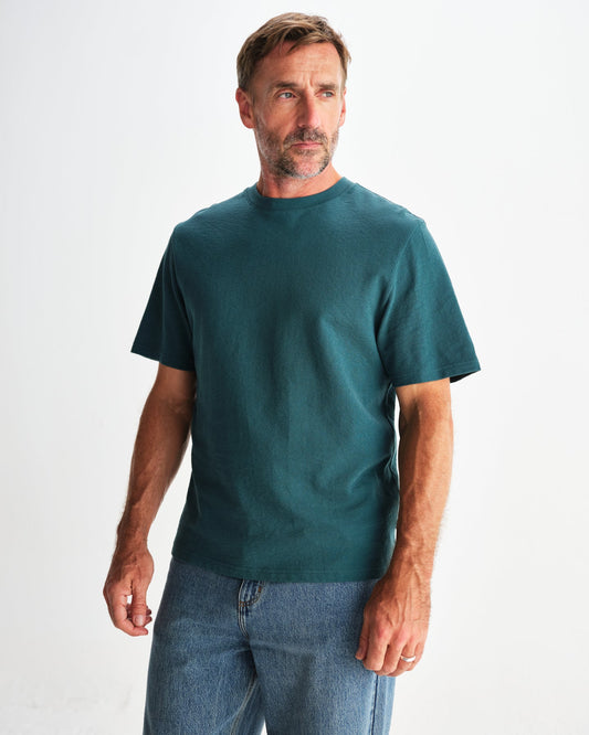 Wax london dean ss tee jolt teal